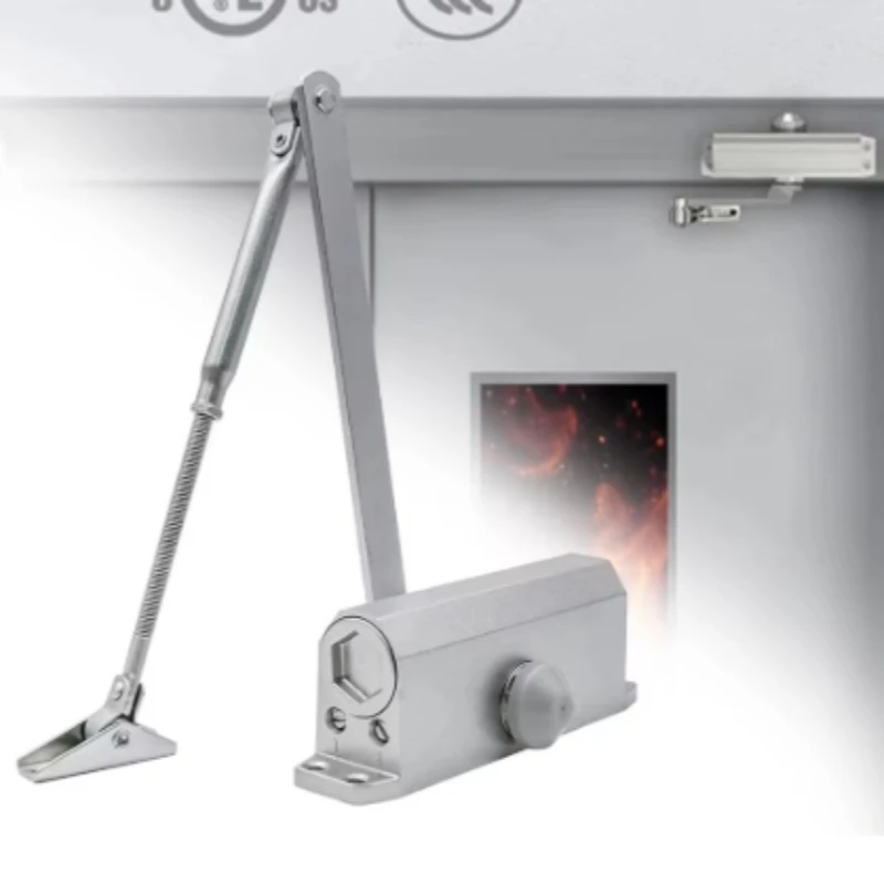 Automatic Hydraulic Spring Door Closer Adjustable Mute Buffer Door Hardware Residential Commercial