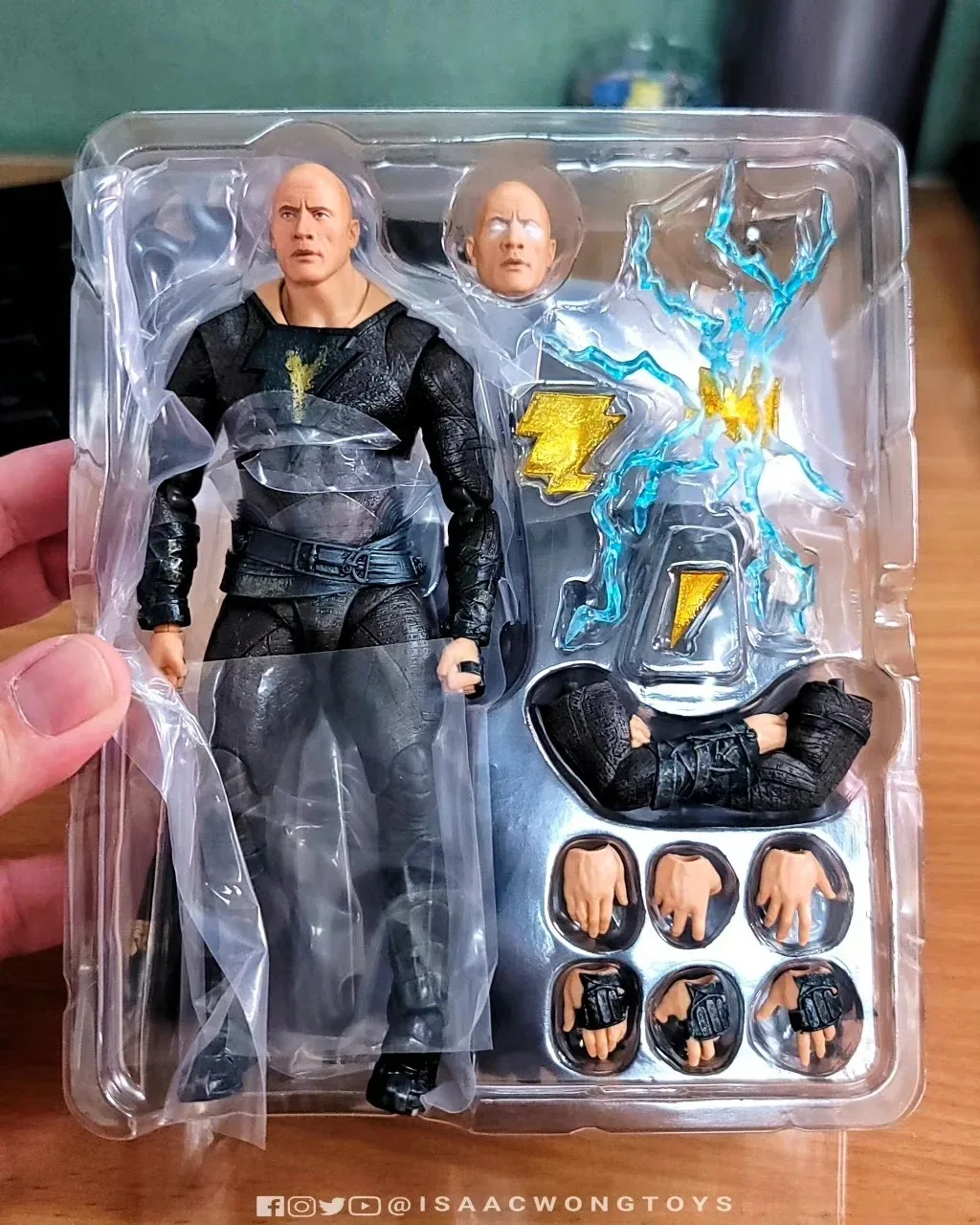 Original DC Black Adam Teth-Adam SHF Dwayne Johnson Collection Action Figure Decoration Model Toy Gift Boy Gift Kid Toys