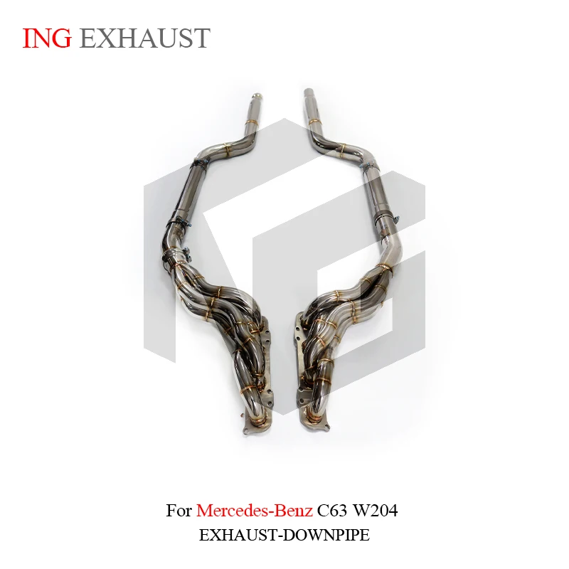 ING マニホールドパフォーマンスエキゾーストチューブ メルセデスベンツ AMG W204 C63 6.2L エンジンヘッダー変位パワーレースツールシステム用