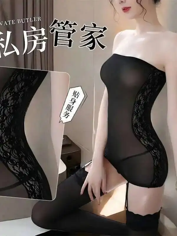 Sexy Hip Che Abbraccia Carro Armato Mini Vestito Dolce Moda Sexy Coreano Donne Magliette e camicette 2025 Nuova Maglia Sheer Puro Desiderio Vestito Elegante 2025 Nuovo Z9X