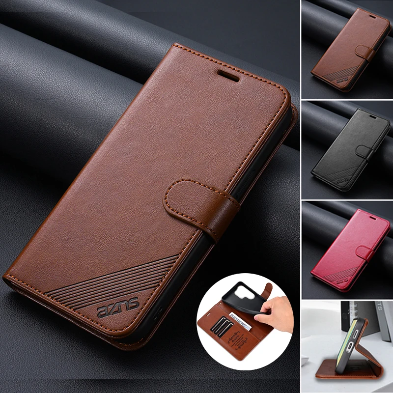 EUCAGR Luxus Business Wallet Magnetische weiche TPU Ledertasche für Samsung Galaxy S26 Ultra/S25/S24/S23/S22/S21 FE Halter Abdeckung