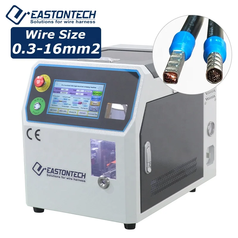 EW-5010A+ 16mm2 Terminal Bootlace Ferrule Machine Inserting And Terminal Crimping Machine Terminal Applicator