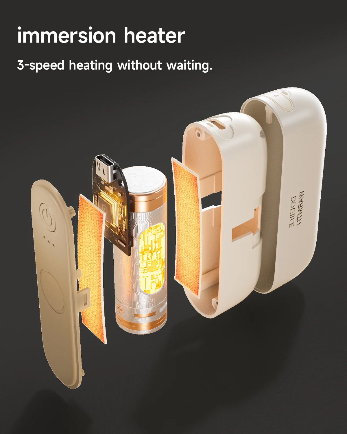 2-in-1 Magnetic Rechargeable Hand Warmers Electric Portable Handwarmers Long Lasting Safe Heating Warmer Pocket Heater New view 2