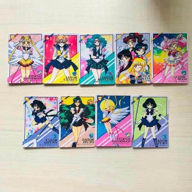 9 pz/set Self Made Sailor Moon Sailor Saturn Sailor Mercury Princess Serenity Anime Game Character Classic Serie Collection Card