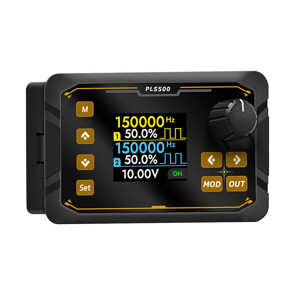 AliExpress Aideepen PLS500 Pulse PWM 1Hz~500kHz Signal Generator 2 CH Frequency Meter adjustable Dead Time Duty Cycle Programmable for servo control