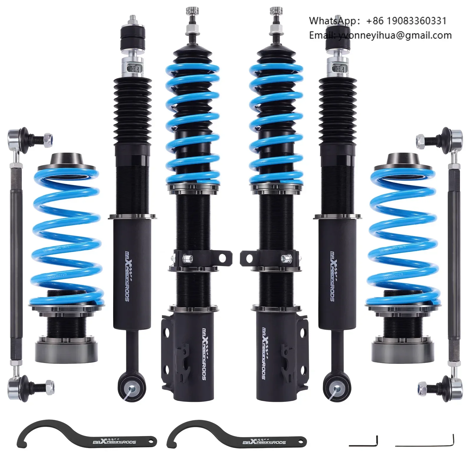 

MaXpeedingrods 24 Way Damping Adjustable Coilover Shocks For Toyota Yaris NCP91L NCP93L SCION XD ZCP110L 2008-2010