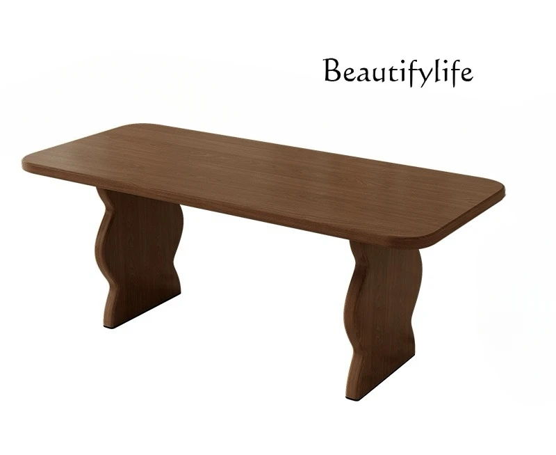 

Ancient Style Retro Chic Style High-End Cream Style Pure Solid Wood Dining Table Restaurant Long Table