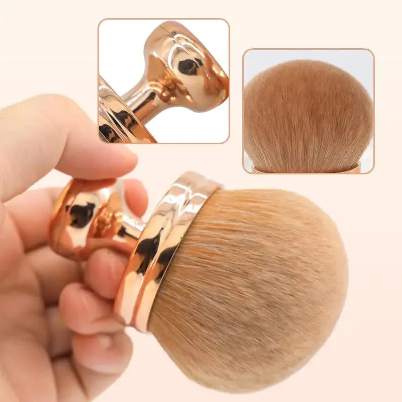 Pennello per trucco super morbido Pennello per cipria extra soffice con testa a fungo Pennello per fard multiuso Strumenti di bellezza