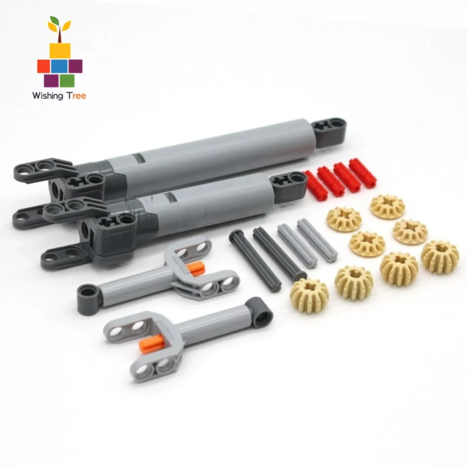 22PCS MOC Building Blocks Technical Kit with Telescopic Rods, Compatible Bricks STEM Educational Toy