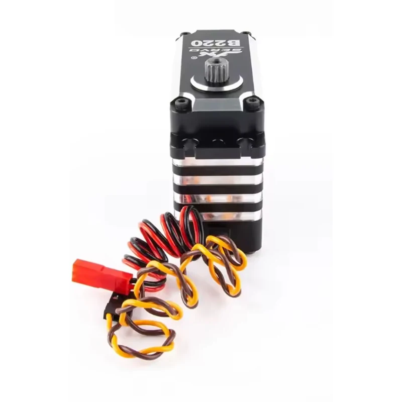 JX B220 215KG高トルクブラシレスデジタルサーボCNCメタルギア180度12V-24V高電圧RCカーロボット産業用アーム用