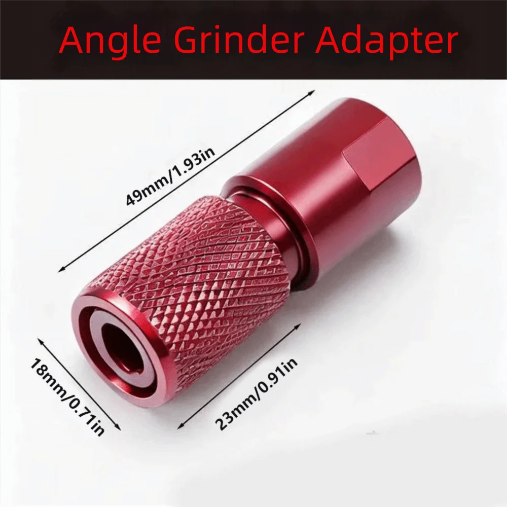 Corrosion Resistant Angle Grinder Adapter M10 To 6.35mm Easy Installation Quick Release Grinder Adapter Self-Locking