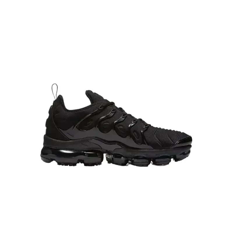 Nike Air Vapormax Plus TN Triple Black Men and Women Air Cushion Non-slip Shock-absorbing Versatile Sports Running Shoes