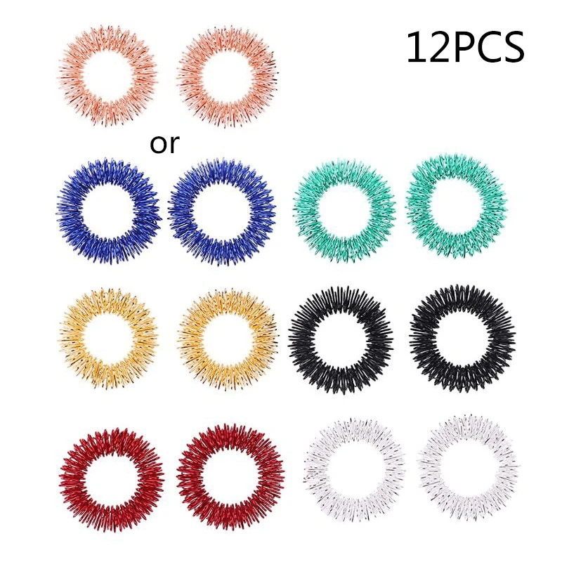 

Table for Play Toy Spiky Sensory Ring Training Supplies Ring Shaped Bright Color Table Kids Pressure Relieving Gam