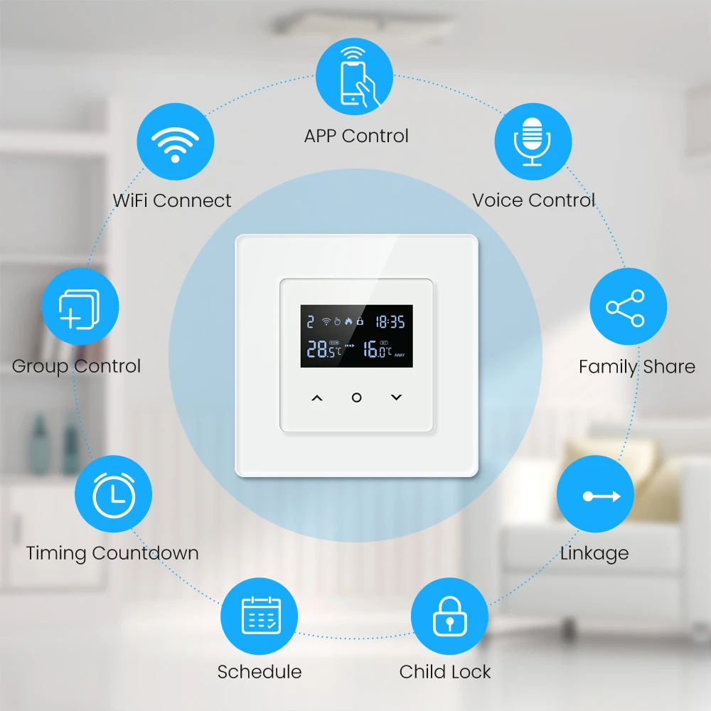 Avatto tuya wifi smart thermostat/lichtsc halter/vorhangsc halter/wand steckdose mit usb/typ-c port wrok mit alexa, google home, alice