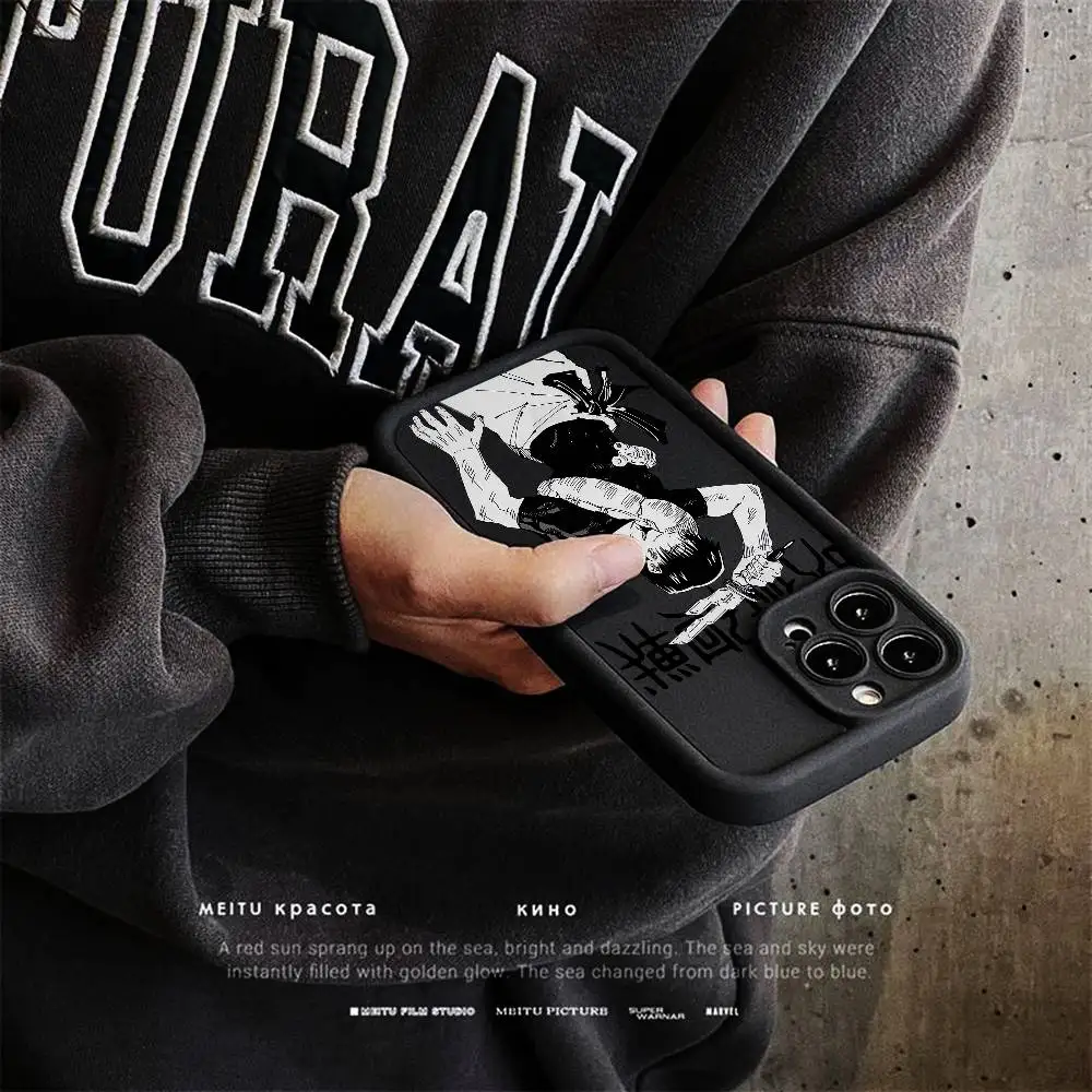 J-Jujutsu Toji Kaisen F-Fushiguro Phone Case Silicone For iPhone 17 Air 17 16 15 14 13 12 11 Plus Pro Max Shockproof Soft Cover