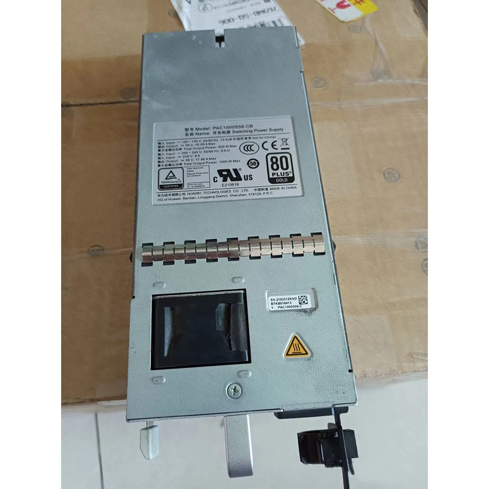 

For Huawei S200 S1700 S5700 Series Switch PoE AC Power Module 1000W PAC1000S56-CB