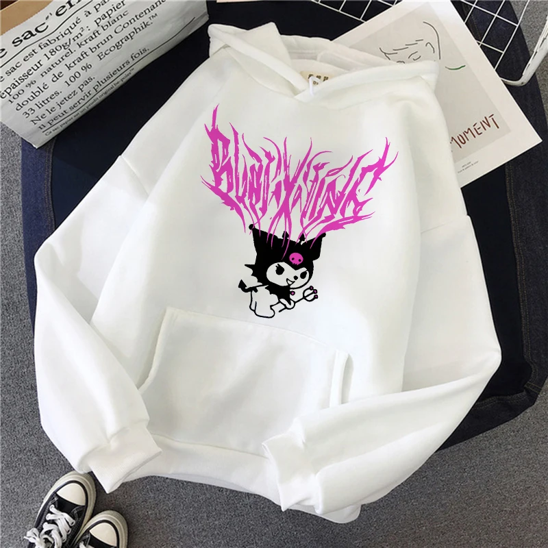 Hoodie 90s Y2k Gothic Hoodies Kuromi Japanese Anime Hoodie Kuromi Sweatshirt Clothes Tops Sweatshirt Clothing High Street