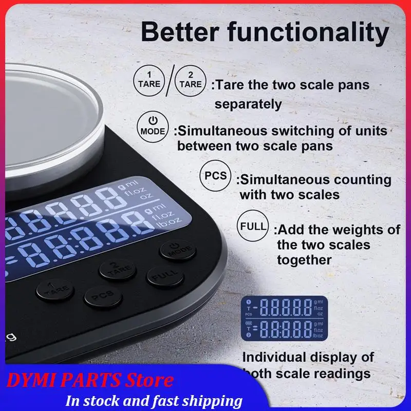 Global Sale-Dual Platform Digital Food Scale With Stainless Steel Weighing Pan, Kitchen Scale