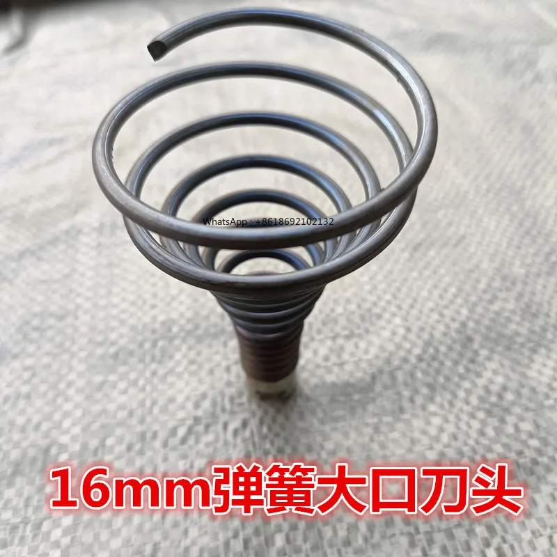 Household 16mm Spring Accessories Cutter Head Tool Enlarged Sewer Pipe Dredging Machine Dredging Drill Wire Hook