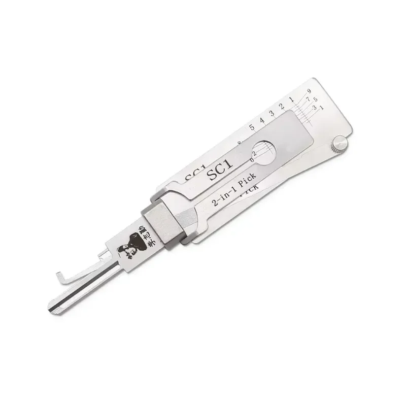 

High Quality LISHI Residential 2in1 Decode (SC1-5pin) Hand Tool Set New Locksmith Supplies