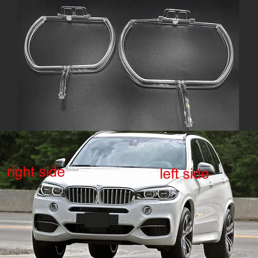 

Автомобильные аксессуары для BMW X5 X6 F15 F16 2014-2018, дневные ходовые огсветильник, ламсветильник в форме ангельских глаз, круглая направляющая пластина