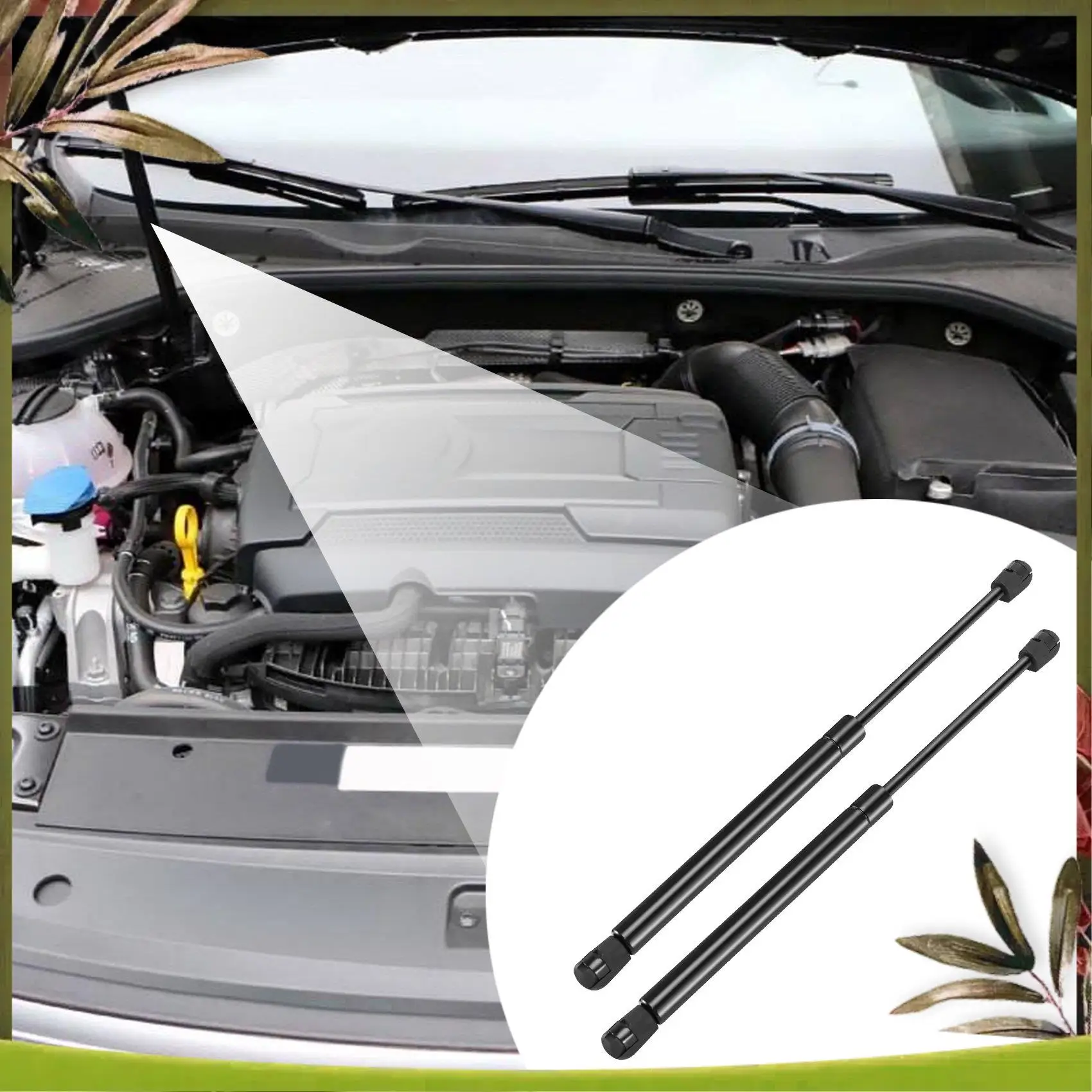 

A84R-2Pcs Rear Trunk Gas Charged Lift Supports Sturts Shocks Spring Dampers 3C5827550A For Passat B6 2006-2010