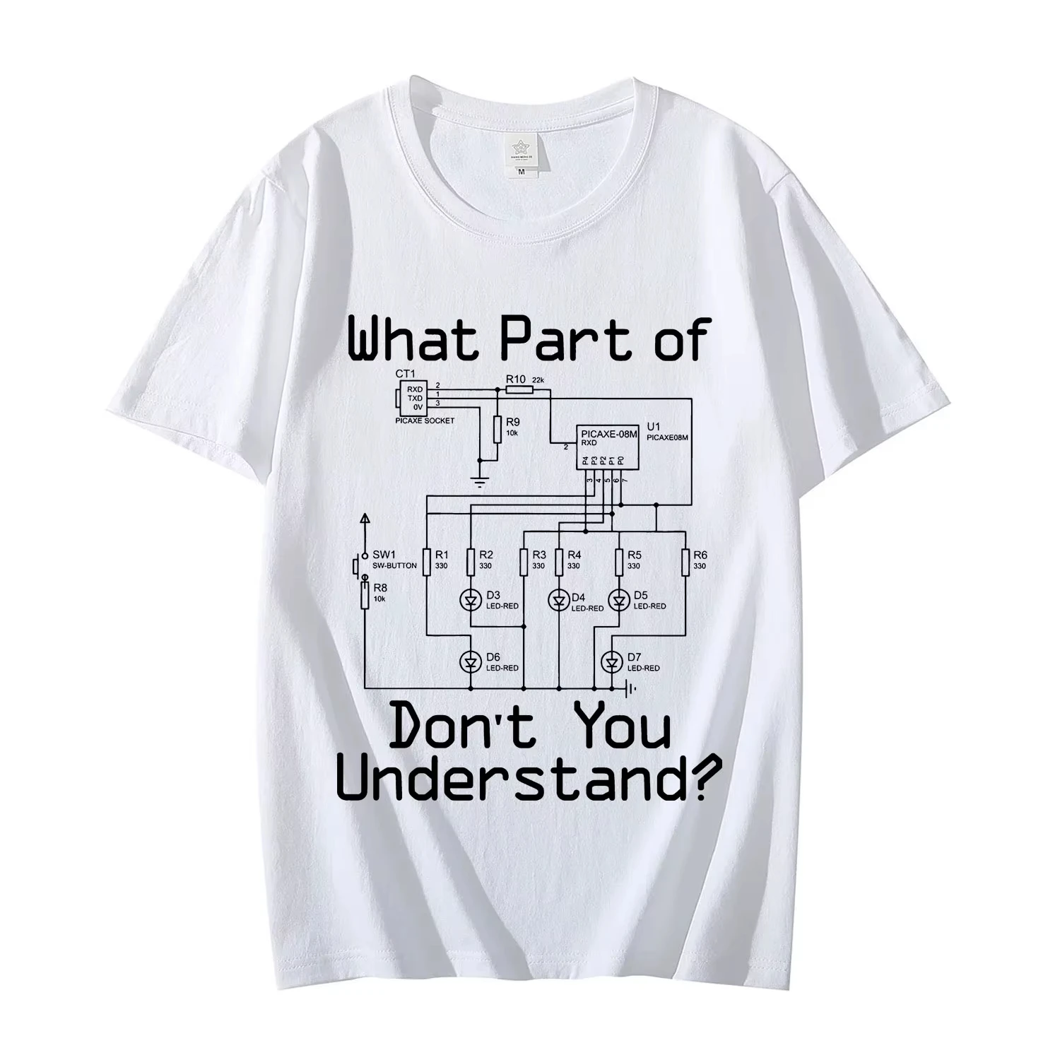 الأسلاك الكهربائية مخطط الزوج أبي Aift تي شيرت الرجال مضحك كهربائي تي شيرت موضة عادية كم قصير تي شيرت للجنسين #2