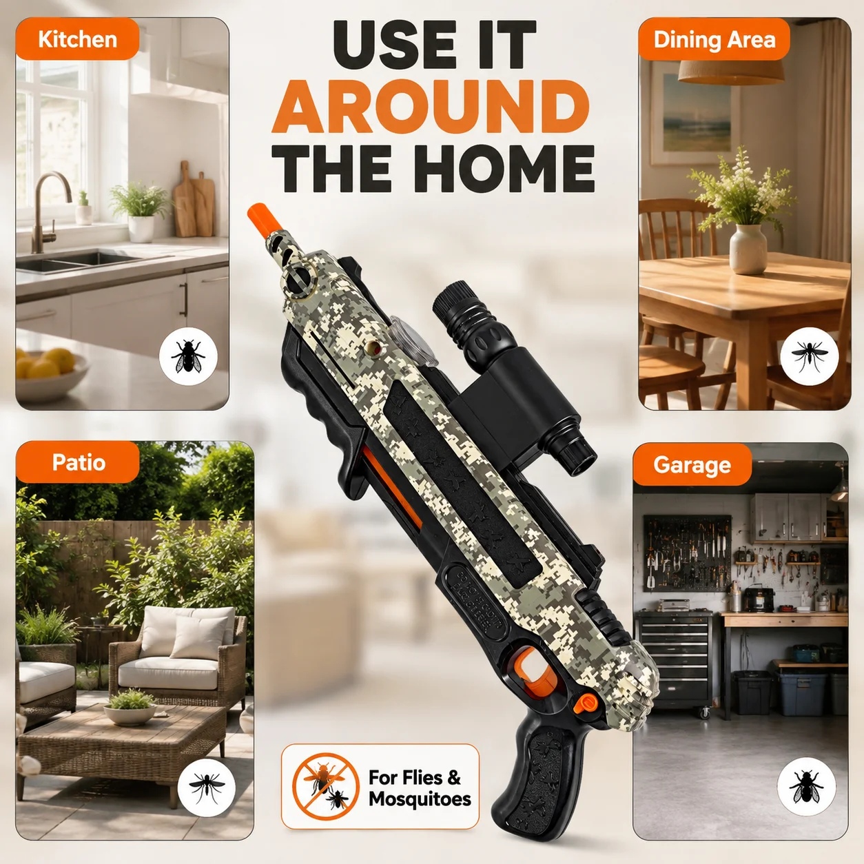 Electronics New Gadgets - Salt Gun Geliştirilmiş Versiyonu Sinekleri ve