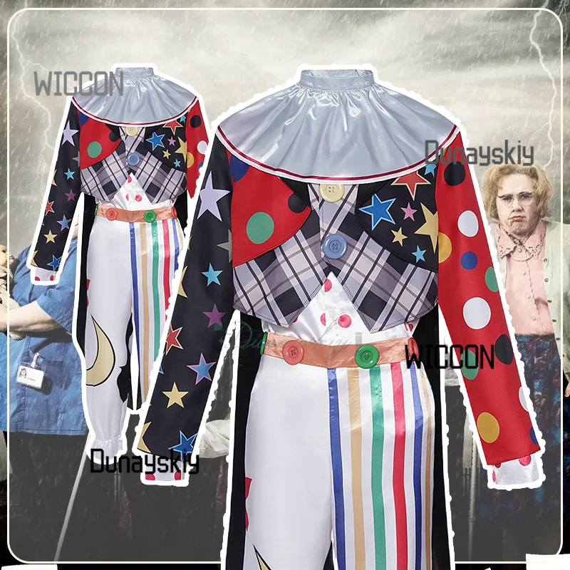 

Horror Jumpsuit Circus Uniform Cosplay Costume Halloween Circus Outfits For Men Women Halloween Carnival