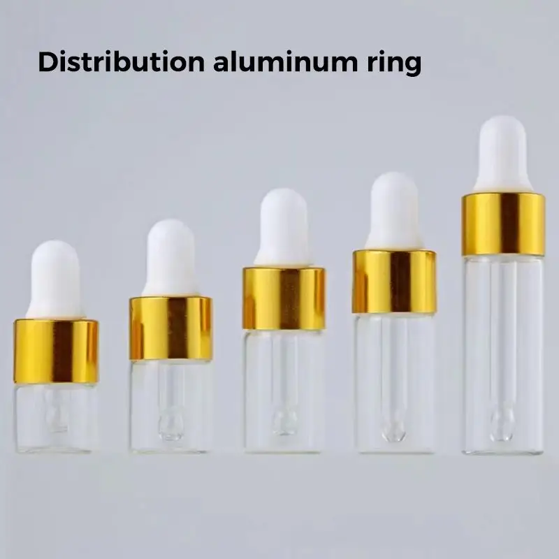 5 Stück Klare Glas-Tropfflaschen mit Deckeln, Präzise Pipetten für Ätherische Öle, Seren, DIY-Hautpflegeproben – Detail 6