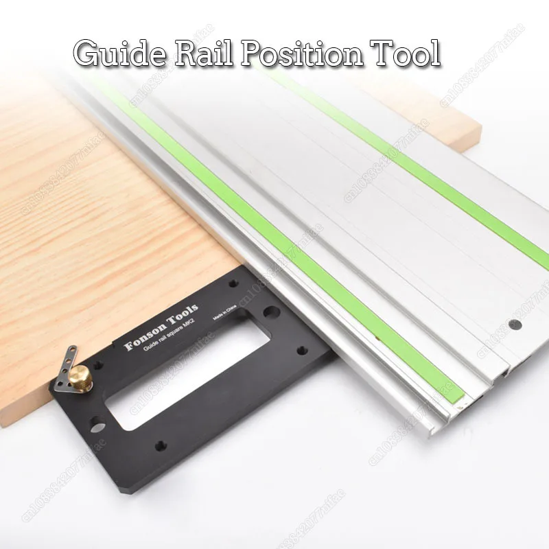 Woodworking Track Saw Right Angle Positioning Plate Aluminum Alloy Electric Circular Saw Guide Rail Right Angle Guiding Ruler