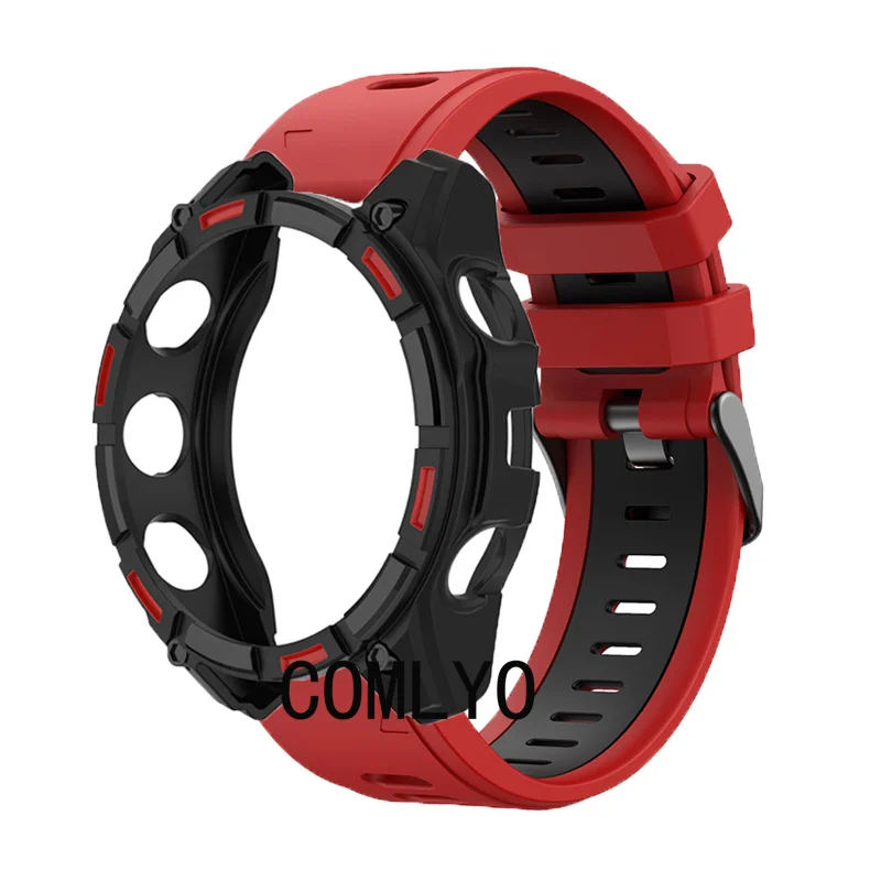 For Garmin Fenix 8 Smart Watch Case Strap Easyfit Protective Bumper Cover Silicone Soft Sports Women men Belt