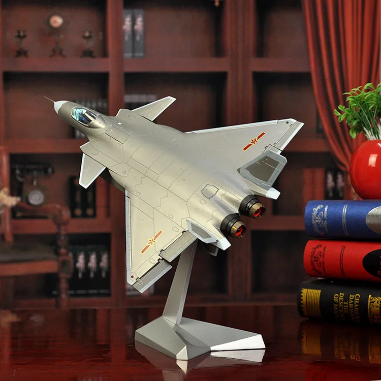 46CM-Military FANS Collection # 1:48 CHINA air force modern Simulated aircraft J-20 Fighter battleplane alloy Model statue