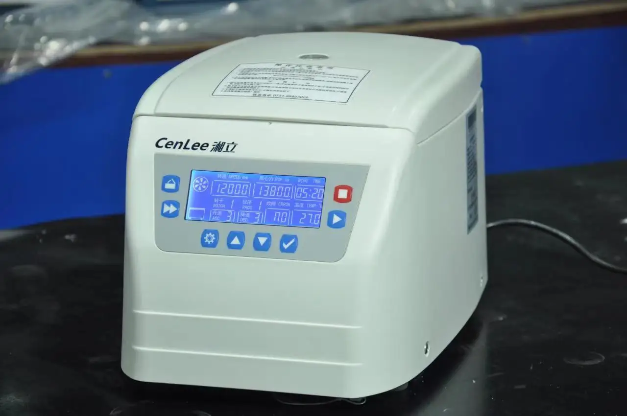 

Hot Sale CTH-15 15000rpm Fixed Angle Rotor Mini High Speed Centrifuge