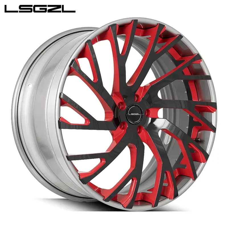 17-20 Inch 2 Piece 6061 T6 Forged Alloy Wheels Retro Classic Car Multispec PCD Custom Auto Modification Parts