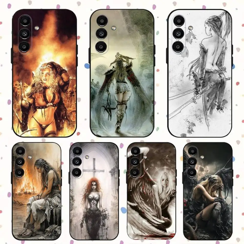 

Luis Royo Art Phone Case For Samsung S24,S21,S22,S23,S30,Ultra,S20,Plus,Fe,Lite,Note,10,9,5G Black Soft Cover