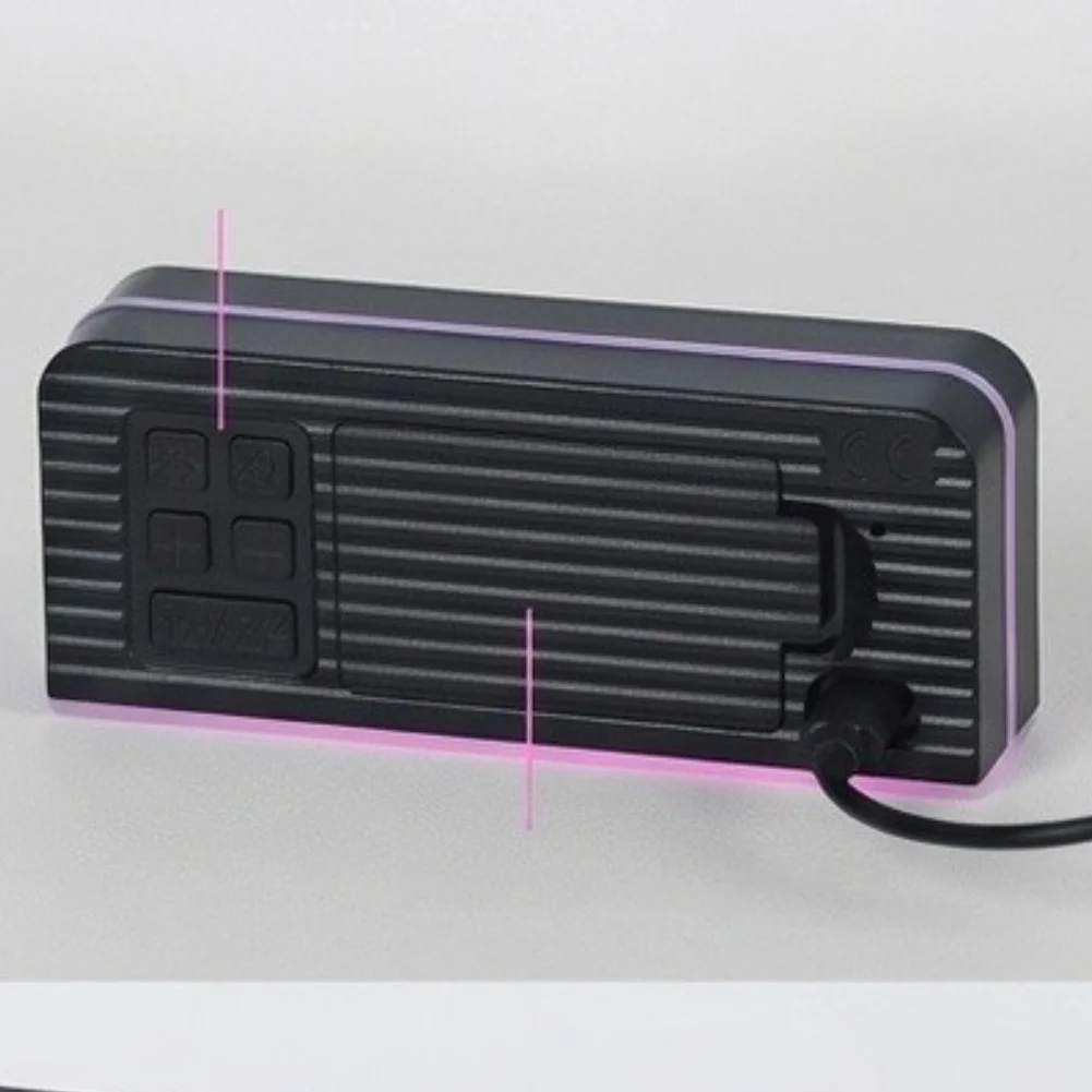 1pc LED Electronic Pendulum Table Setting LED Electronic Clock With High-end Feel And Silent Alarm Function