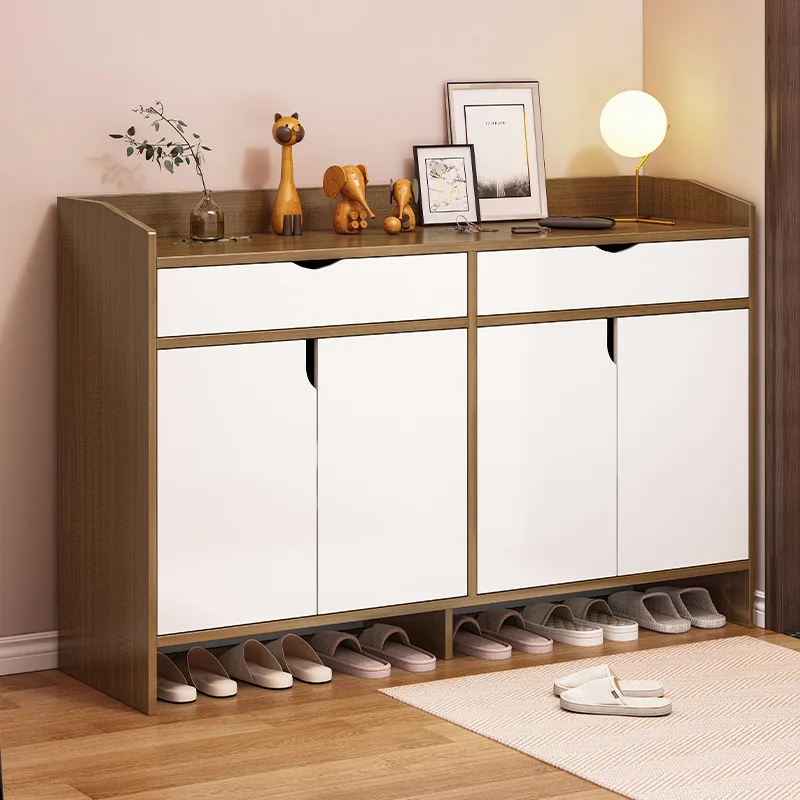 

Shoe cabinet, household entrance, large capacity, simple foyer cabinet, Nordic balcony storage, storage with door, shoe rack