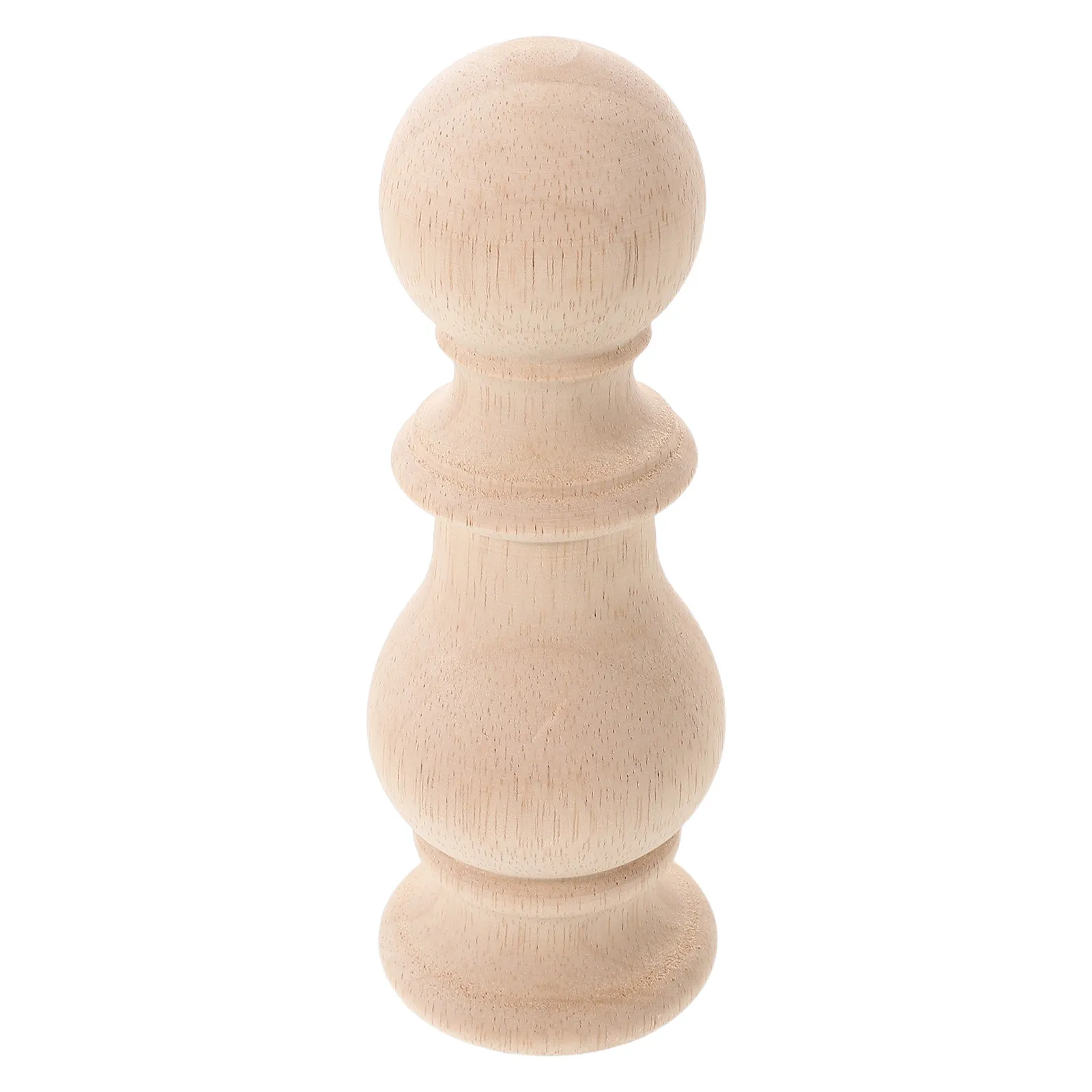 Unfinished Wood Post Finials Victorian Decorative Ball Pointed Top Toppers Porch Deck Railings Staircase Newel Cap Wooden