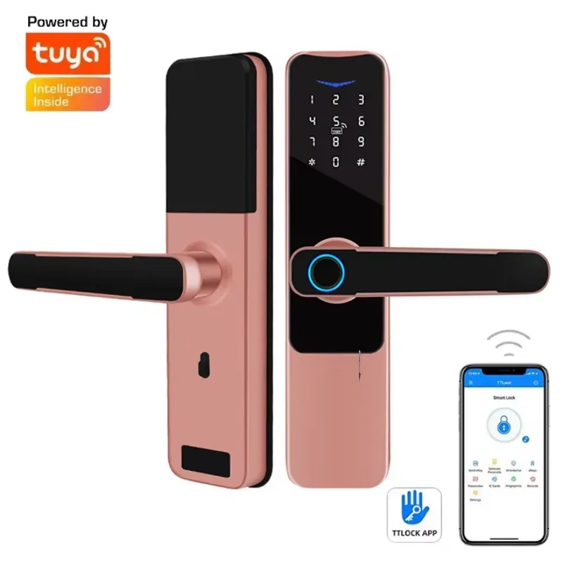 Factory Price Tuya Wifi Electronic Door Smar Lock Keyless Smart Biometric Fingerprint Security Digital Door Lock