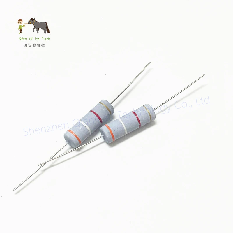 5pcs 5W 5% Metal oxide film Resistor 0.1R ~ 1M 0.12R 0.15R 0.68R 1R 1.2R 1.5R 2R 2.2R 2.7R 3R 3.3R 3.6R 4.7R 5.6R 6.8R 8.2R 10R 12R 18R 20R 30R 47R 51R 68R 100R 200R 330R 1K 2K 3K ohm