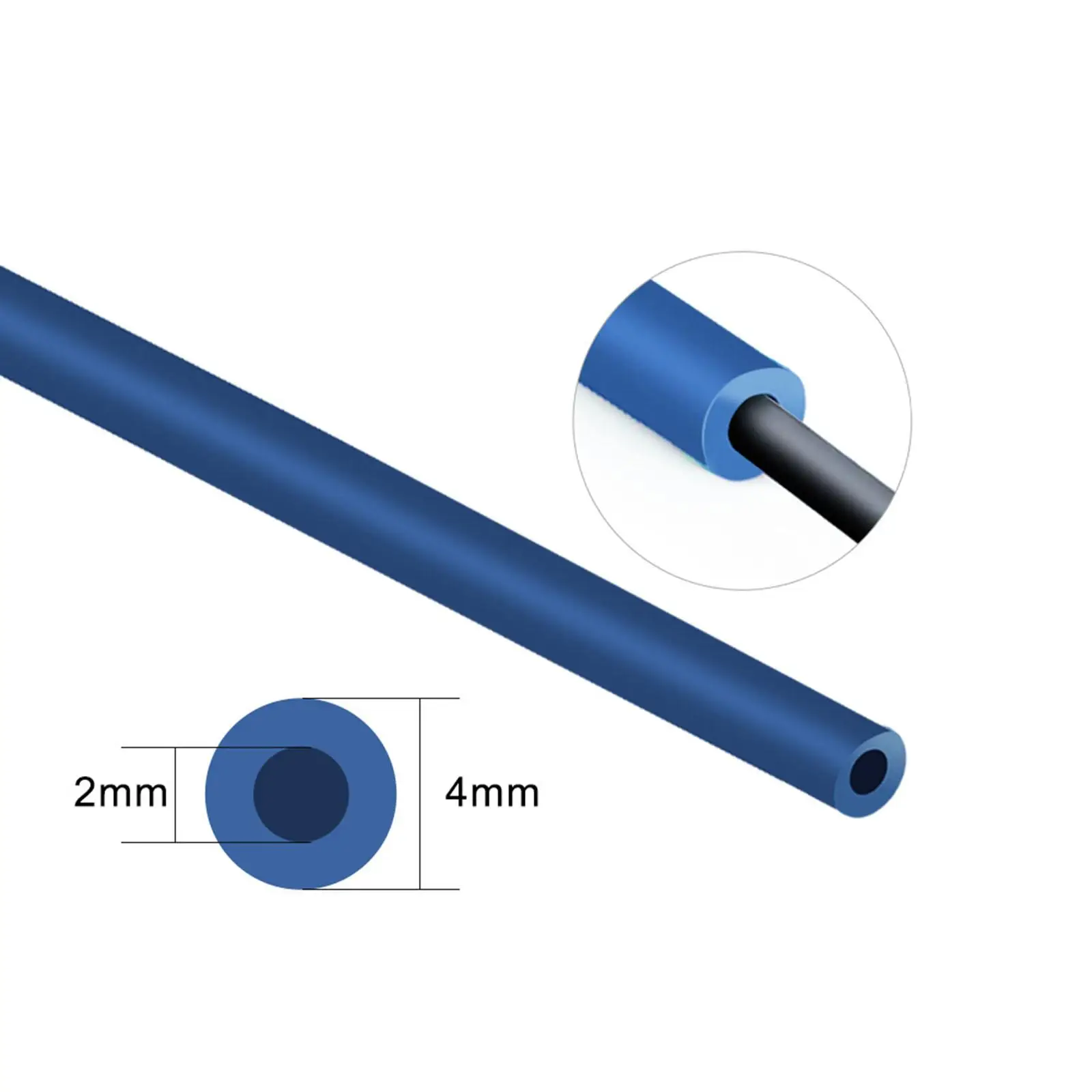 Blue PTFE Teflons Tubing 4x2mm Length 100cm for 1.75mm Filament 3D Printer Accessory