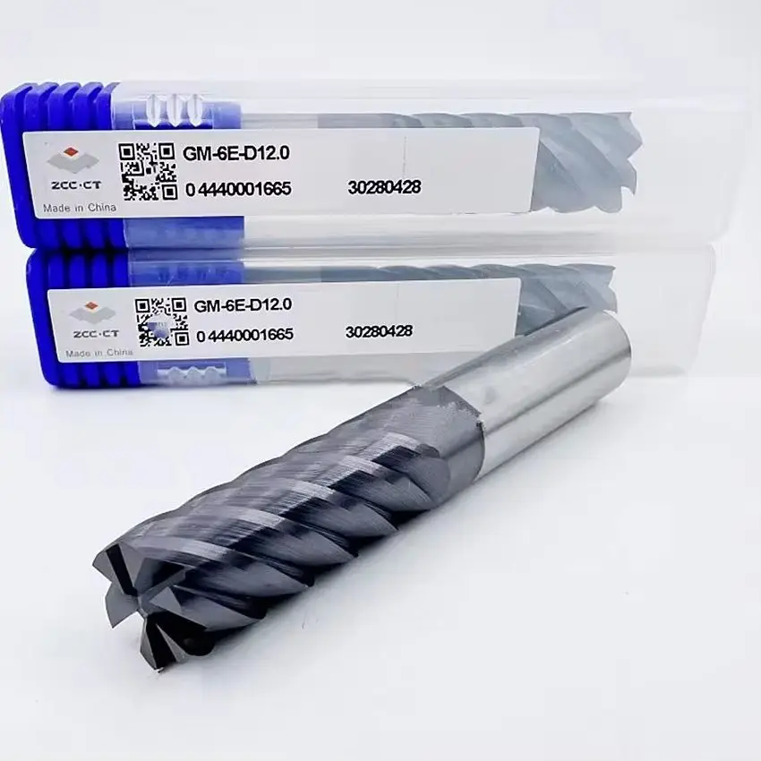 GM-6E-D16.0 ZCC.CT Six blade straight shank flat end milling cutter D16.0*16*40*100 6F Flat end mills 6 Flutes End Mills