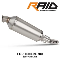 TENERE 700 PROJECT RAID Rally Exhaust Muffler for YAMAHA T7 T700 T700S XTZ690 TENERE700 2019-2026 Motorcycle Slip on Line Tube