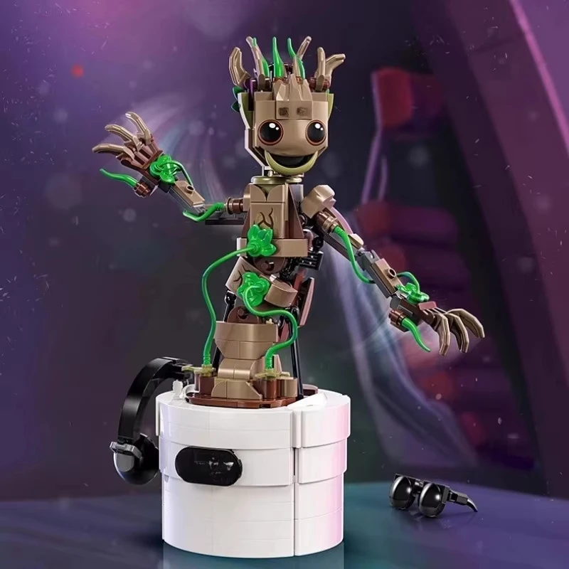 Marvel Dance Groot bloques de construcción 76297 guardianes en maceta de la galaxia montaje ladrillos juguetes para niños