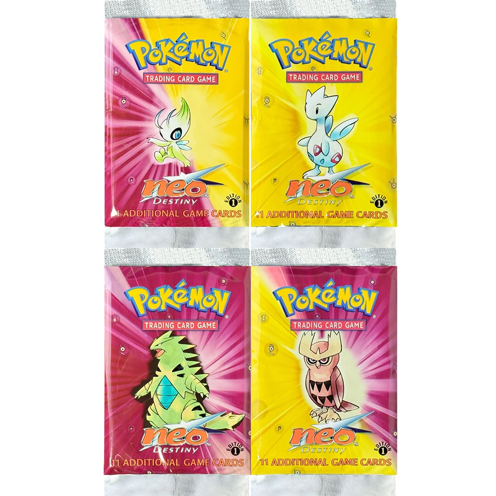1e editie Team Rocket/Neo Destiny/Base/Fossil/Jungle Booster packs Pokemon 17 soorten 1 pakket 11 kaarten Spelkaarten Verzamelen van geschenken