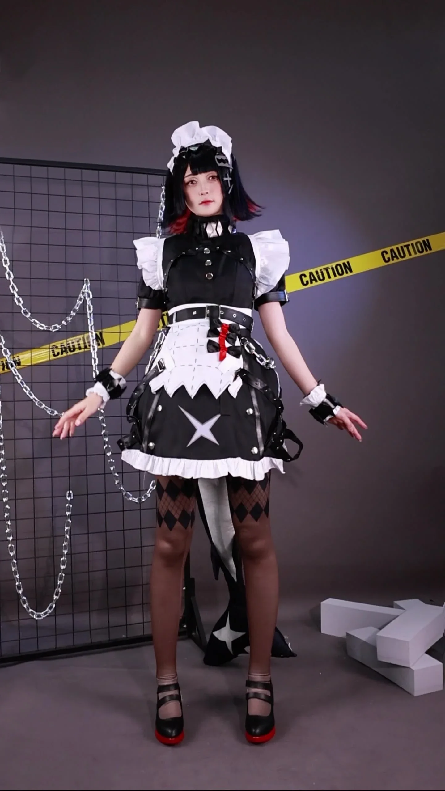 Absolutely zero Elaine Joe cos clothes anime Shark maid plays the role of maid cosplay