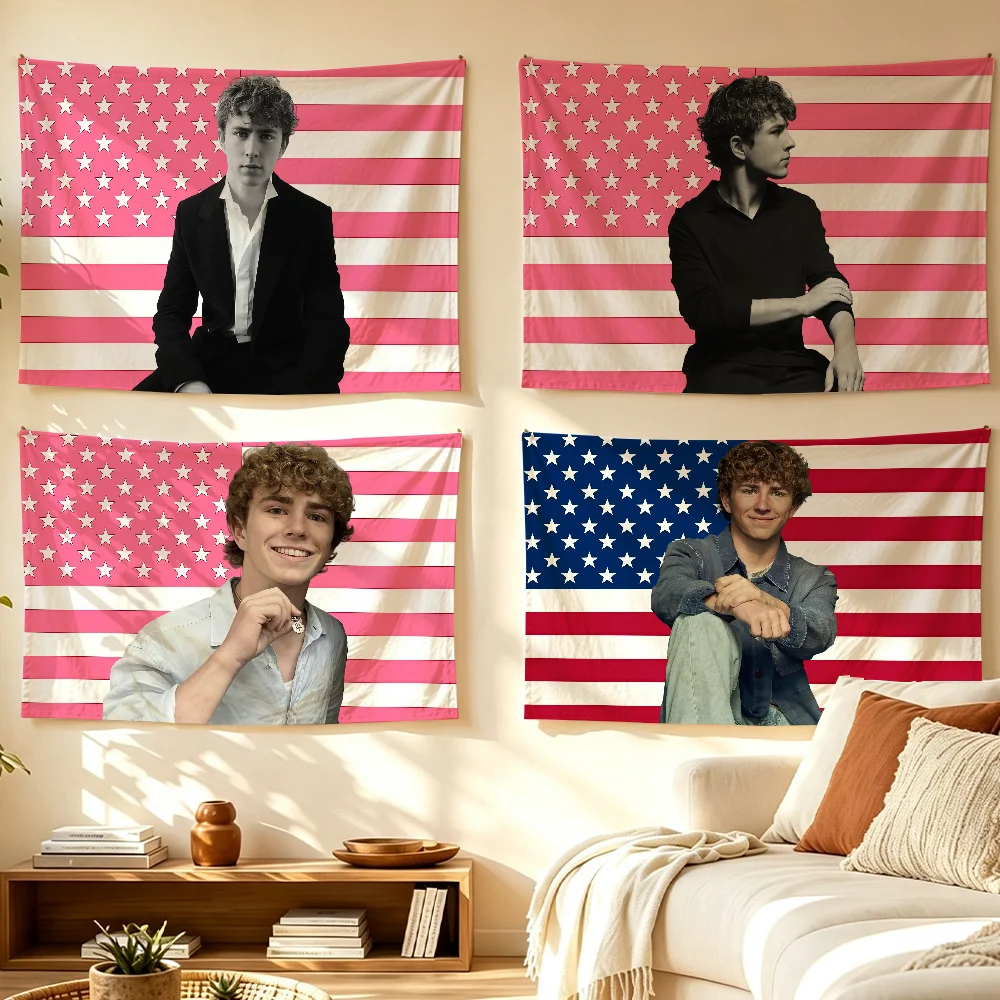 American Actor W-Walker Scobell flag Room Decoration Wall Tapestry Hanging Aesthetic Bedrooms Advertising Banner