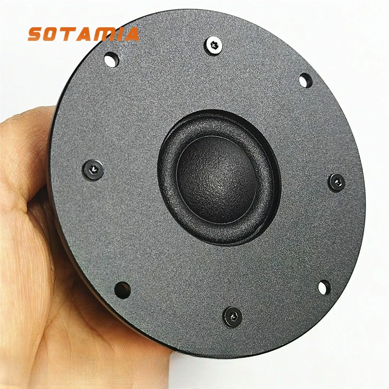 SOTAMIA 1 個 4 インチツイーター 4 オーム 50 ワットドームソフトフィルム銅リングスピーカーアルミ合金パネル GT シリーズデュアル磁気ホーン