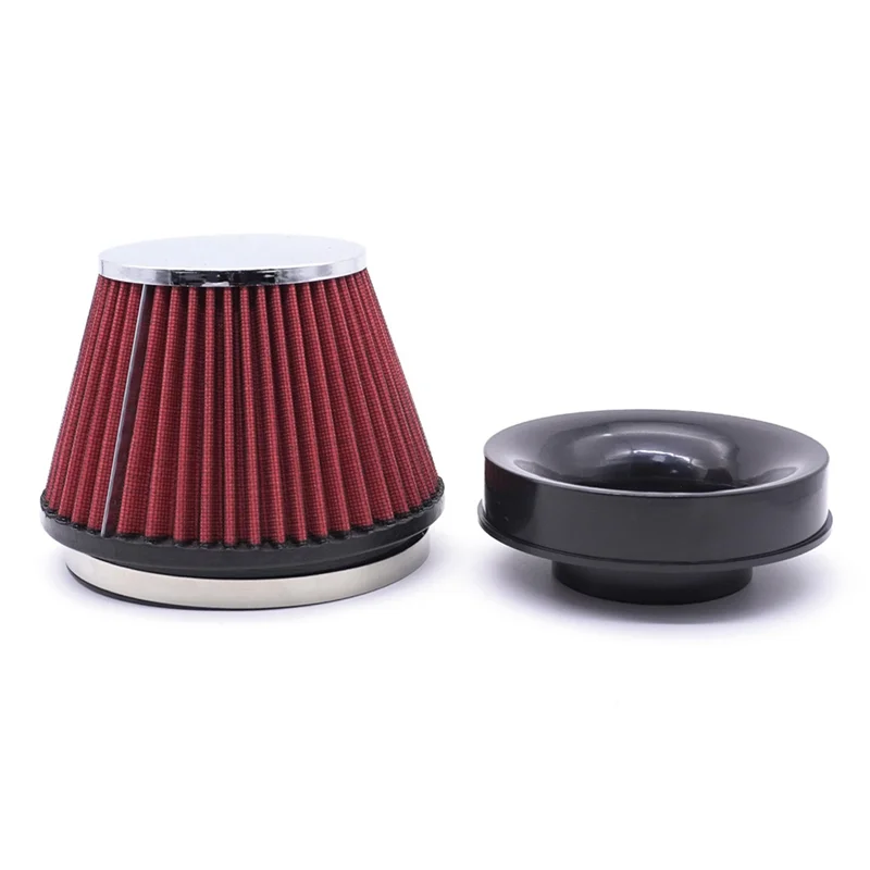 Filtro de aire de entrada de alto flujo Universal para coche, 6 pulgadas, 89Mm, piezas de filtro de carreras deportivas para automóvil